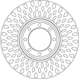 Bremsscheibe Hinterachse TRW DF6688S