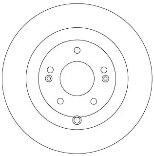 Bremsscheibe Hinterachse TRW DF6690 Bild Bremsscheibe Hinterachse TRW DF6690