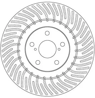 Bremsscheibe Vorderachse links TRW DF6692S