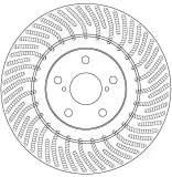 Bremsscheibe Vorderachse links TRW DF6692S