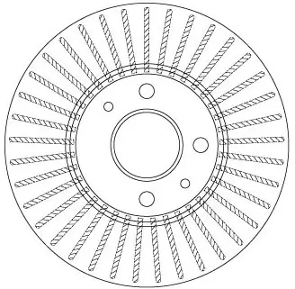 Bremsscheibe Vorderachse TRW DF6693 Bild Bremsscheibe Vorderachse TRW DF6693