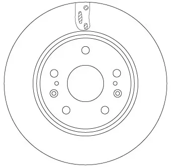 Bremsscheibe Vorderachse TRW DF6703 Bild Bremsscheibe Vorderachse TRW DF6703
