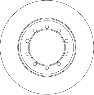 Bremsscheibe Hinterachse TRW DF6711
