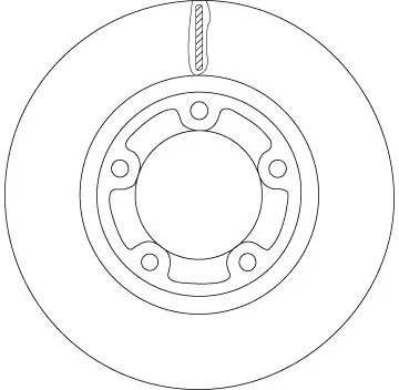 Bremsscheibe Vorderachse TRW DF6712 Bild Bremsscheibe Vorderachse TRW DF6712