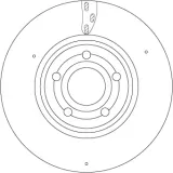 Bremsscheibe TRW DF6717S