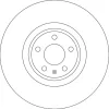 Bremsscheibe Vorderachse TRW DF6729S