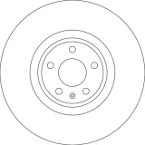 Bremsscheibe Vorderachse TRW DF6729S