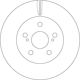 Bremsscheibe Vorderachse TRW DF6734