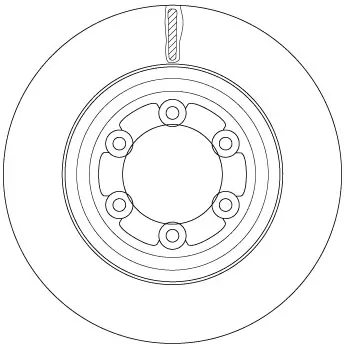 Bremsscheibe Vorderachse TRW DF6736S Bild Bremsscheibe Vorderachse TRW DF6736S
