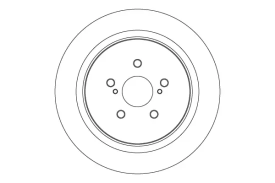 Bremsscheibe Hinterachse TRW DF6746 Bild Bremsscheibe Hinterachse TRW DF6746