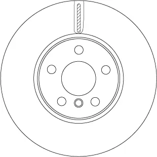Bremsscheibe Vorderachse TRW DF6747S Bild Bremsscheibe Vorderachse TRW DF6747S