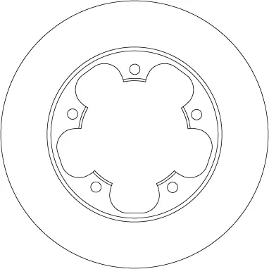 Bremsscheibe Hinterachse TRW DF6748 Bild Bremsscheibe Hinterachse TRW DF6748
