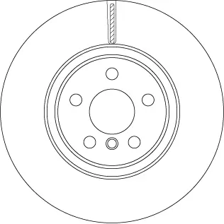 Bremsscheibe Vorderachse TRW DF6749S Bild Bremsscheibe Vorderachse TRW DF6749S