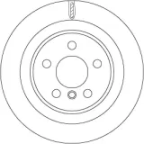 Bremsscheibe Hinterachse TRW DF6755