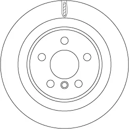 Bremsscheibe Hinterachse TRW DF6755 Bild Bremsscheibe Hinterachse TRW DF6755