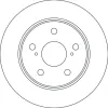 Bremsscheibe Hinterachse TRW DF6773