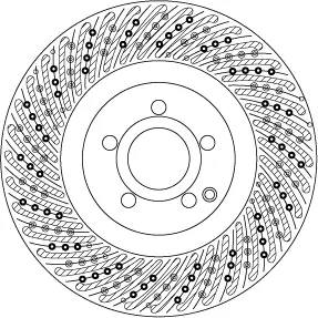 Bremsscheibe Vorderachse TRW DF6775S Bild Bremsscheibe Vorderachse TRW DF6775S