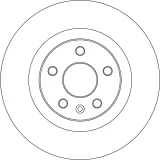 Bremsscheibe Vorderachse TRW DF6776S