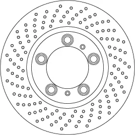 Bremsscheibe Vorderachse links TRW DF6778S