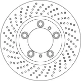 Bremsscheibe Vorderachse links TRW DF6778S
