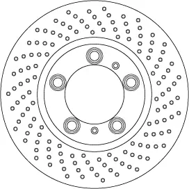 Bremsscheibe Vorderachse rechts TRW DF6779S