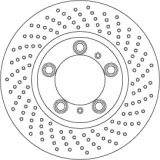 Bremsscheibe Vorderachse rechts TRW DF6779S