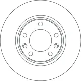 Bremsscheibe Hinterachse TRW DF6780
