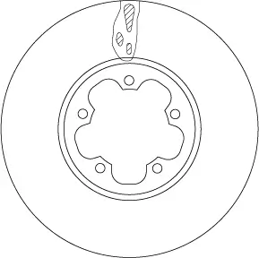 Bremsscheibe Vorderachse TRW DF6781S