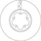 Bremsscheibe Vorderachse TRW DF6781S