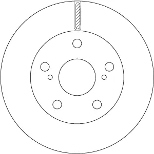 Bremsscheibe Vorderachse TRW DF6782S