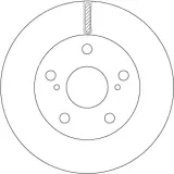 Bremsscheibe Vorderachse TRW DF6782S
