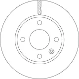 Bremsscheibe Vorderachse TRW DF6783