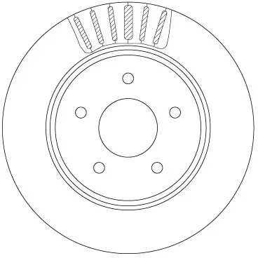 Bremsscheibe Hinterachse TRW DF6789