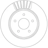 Bremsscheibe Hinterachse TRW DF6789