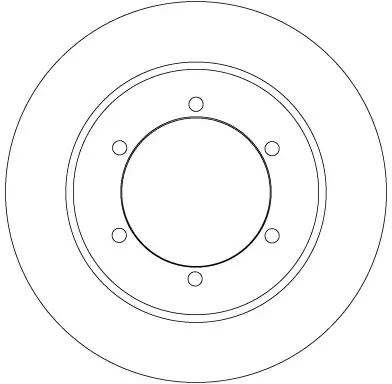 Bremsscheibe Hinterachse TRW DF6790