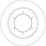 Bremsscheibe Hinterachse TRW DF6790