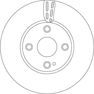 Bremsscheibe Vorderachse TRW DF6793