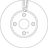 Bremsscheibe Vorderachse TRW DF6793