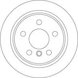 Bremsscheibe Hinterachse TRW DF6795