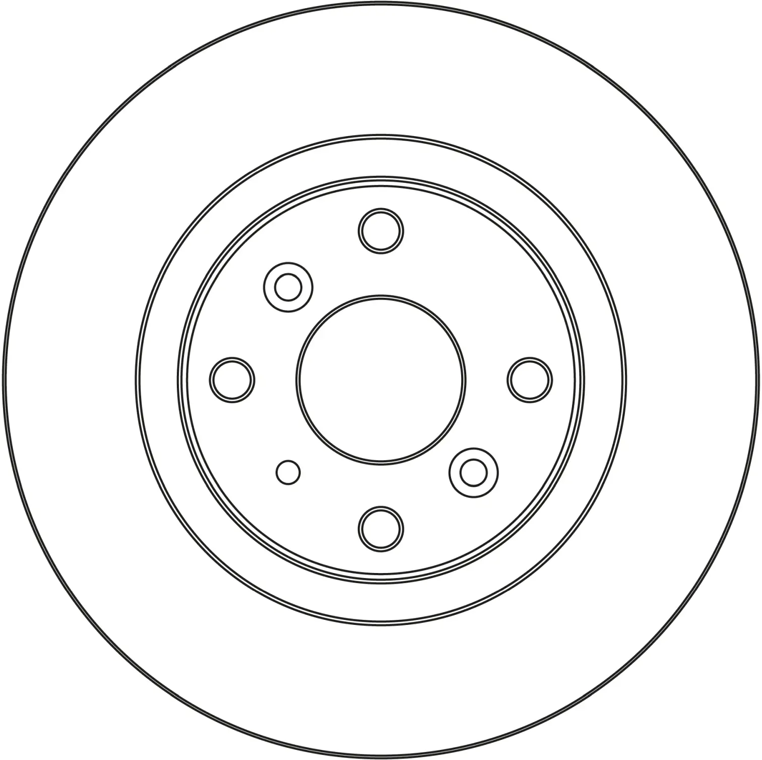 Bremsscheibe Hinterachse TRW DF6796