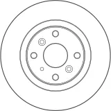 Bremsscheibe Hinterachse TRW DF6796