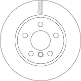 Bremsscheibe Vorderachse TRW DF6799