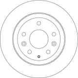 Bremsscheibe Hinterachse TRW DF6807