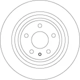 Bremsscheibe Hinterachse TRW DF6809