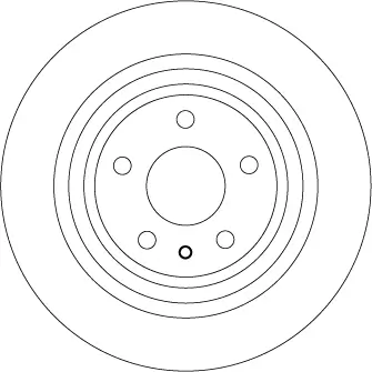 Bremsscheibe Hinterachse TRW DF6809 Bild Bremsscheibe Hinterachse TRW DF6809