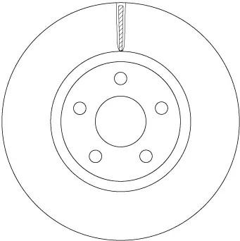 Bremsscheibe Vorderachse TRW DF6810S Bild Bremsscheibe Vorderachse TRW DF6810S