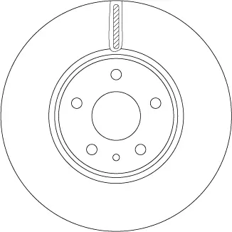 Bremsscheibe Vorderachse TRW DF6811