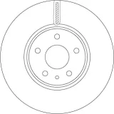 Bremsscheibe Vorderachse TRW DF6811