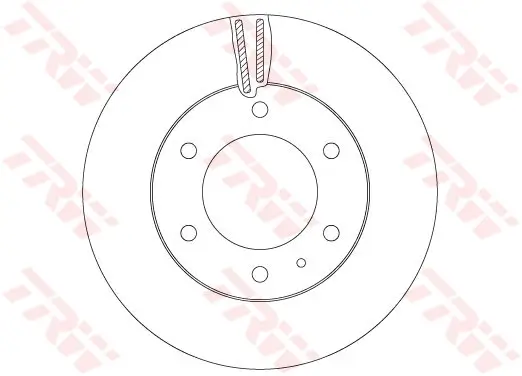 Bremsscheibe Vorderachse TRW DF6812S