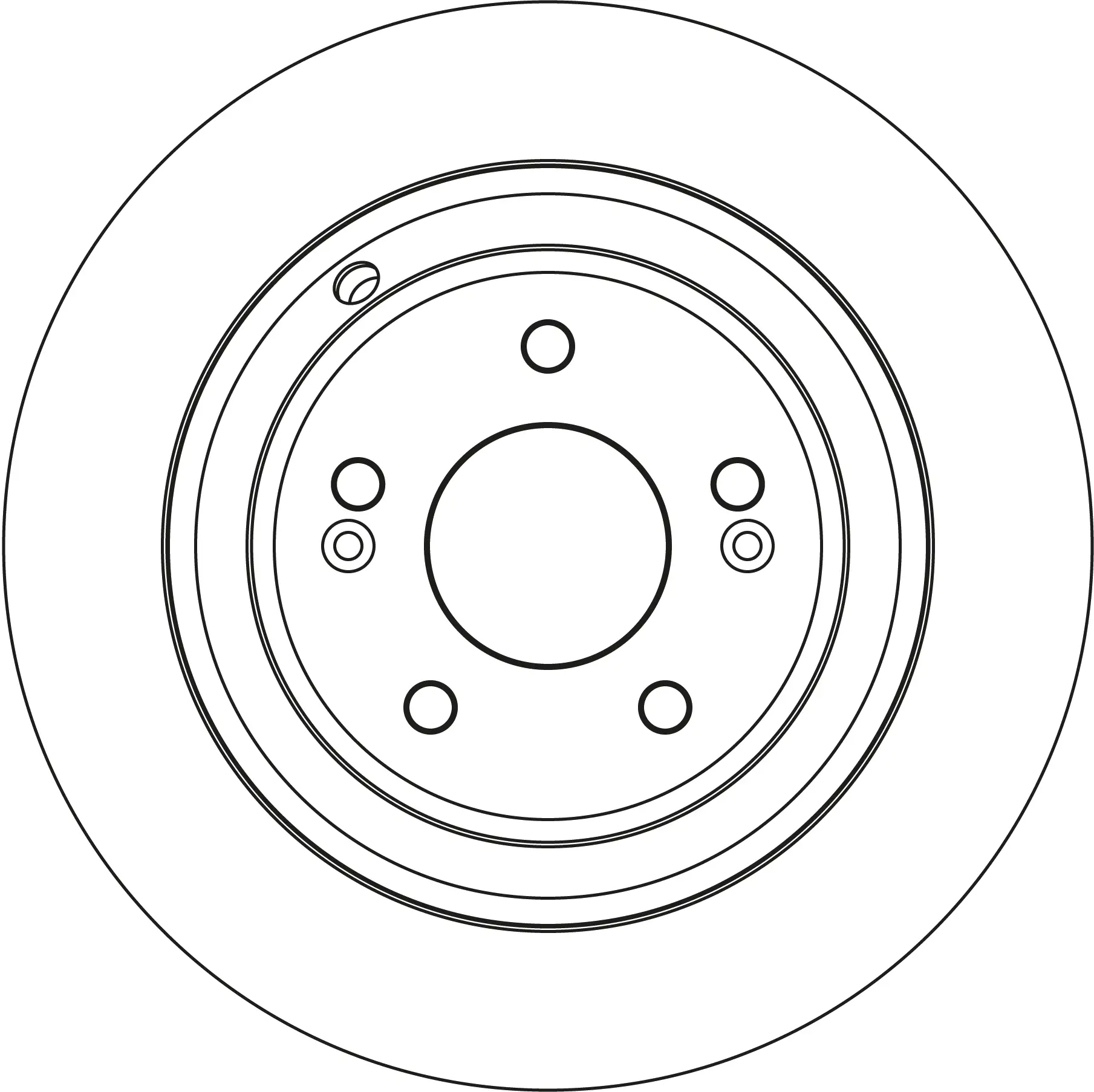 Bremsscheibe Hinterachse TRW DF6814